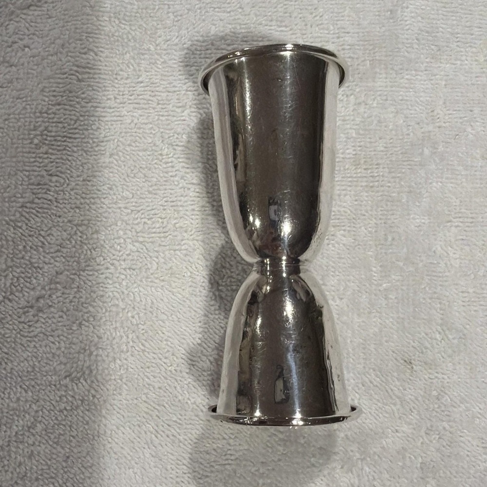 Vintage Alvin Sterling Silver Double Jigger S248 Mid Century Barware No Mono